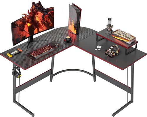 Shaped gaming desk 120cm - shaped,