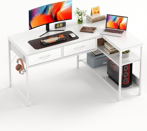 Shaped computer desk - l, with