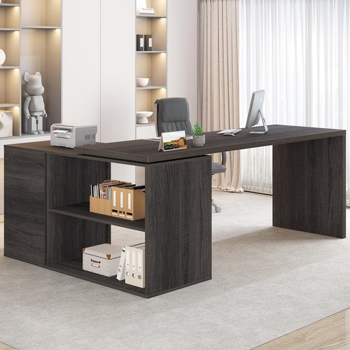 Shaped computer desk - shaped,