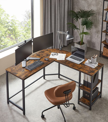 Vasagle shaped computer - l, desk