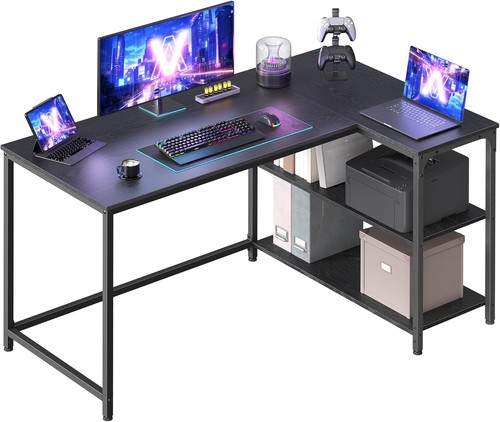 Shaped corner desk - l,