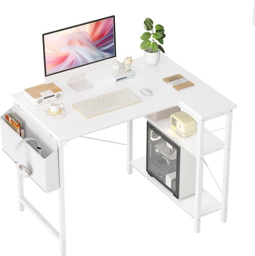 Bexevue shaped corner desk - l,