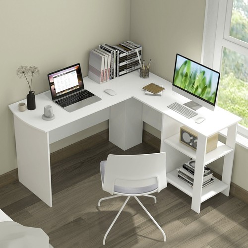 Shaped corner desk - corner, pc