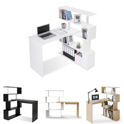 Shaped computer desk 360 - , 360°