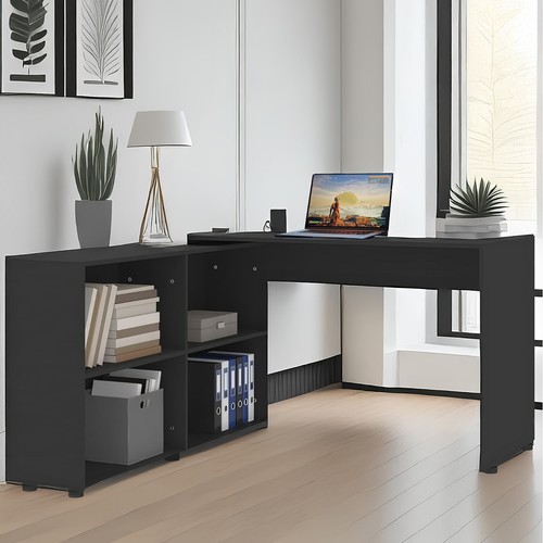 Large shaped work desk - work, &