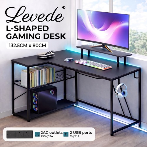 Levede gaming desk - desk, corner