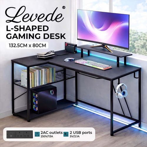 Levede gaming desk corner - gaming,